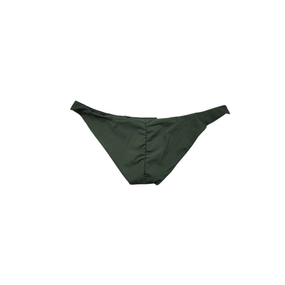 Agua Bendita Lola Gemstones Bikini Swim Bottom Dark Green Textured Size Large - Picture 2 of 5